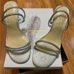 Size 10 Jessica Simpson slip-on formal shoes.